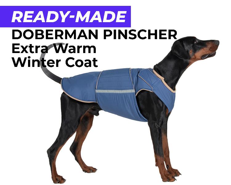 DOBERMAN EXTRA WARM WINTER COAT - READY-MADE