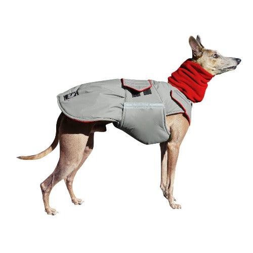 WHIPPET EXTRA WARM WINTER DOG COAT + NECK WARMER/ MADE TO ORDER