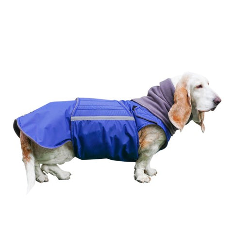 BASSET HOUND RAINCOAT + NECK WARMER / MADE TO ORDER