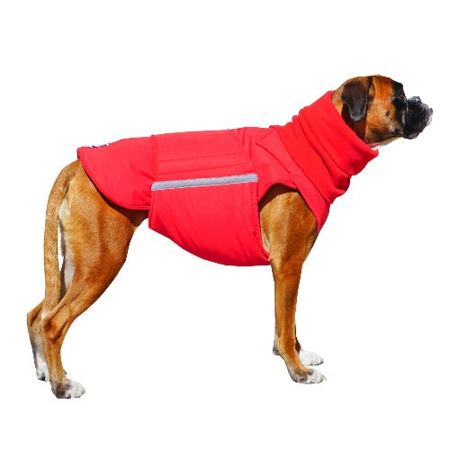 BOXER EXTRA WARM WINTER DOG COAT + NECK WARMER/ MADE TO ORDER