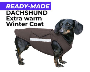 DACHSHUND EXTRA WARM WINTER COAT - READY-MADE