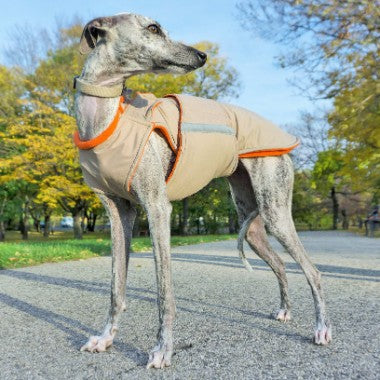 greyhound whippet pepper petwear custom made size winter waterproof warm coat dog coat dog raincoat clothes underbelly protection neck warmer