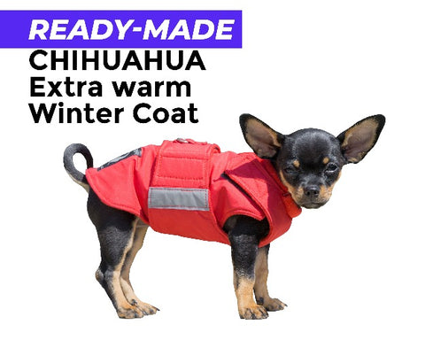 CHIHUAHUA EXTRA WARM WINTER COAT - READY-MADE
